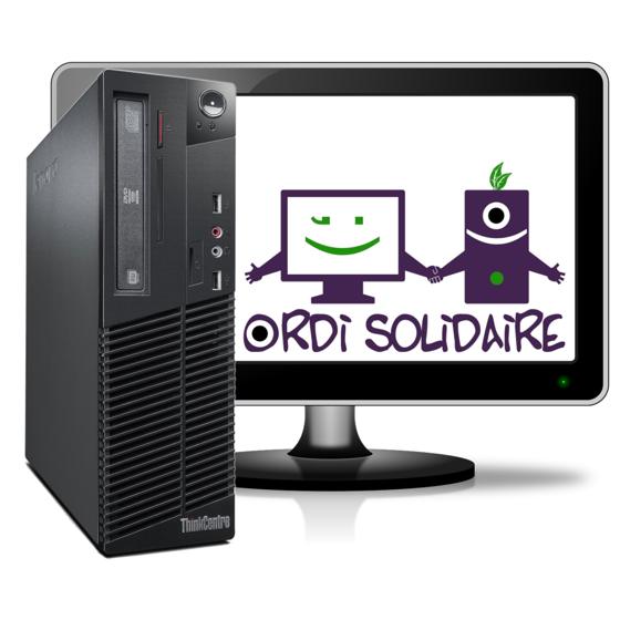 [BNT-04935] Micro-ordinateur de bureau Lenovo thinkcenter : (intel Optane i5, mémoire ram 8 Go, disque dur 1 To, écran 20")