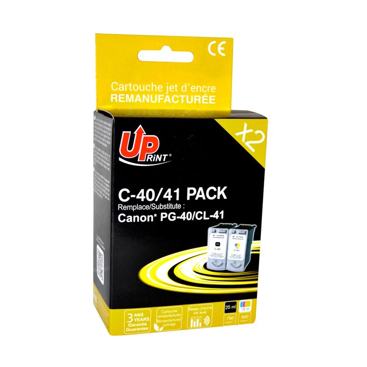 Cartouche d'encre Canon jet d'encre cl-41(n+cl) / 40+41 (noir+ tricolor bleu rouge jaune)