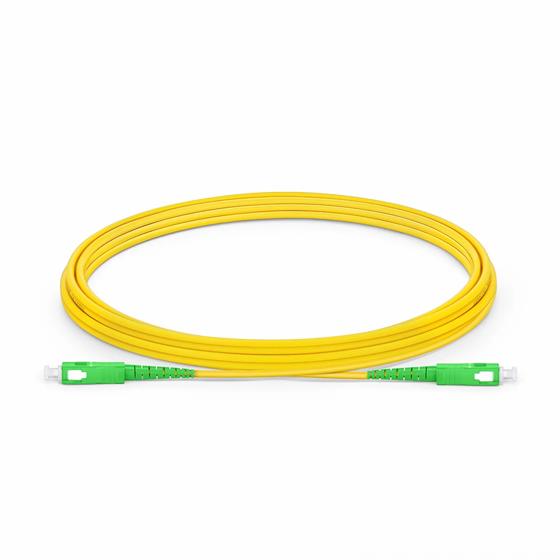 2m (3ft) Jarretière Optique SC APC vers SC APC Duplex OM4 Multimode PVC (OFNR) 2,0mm